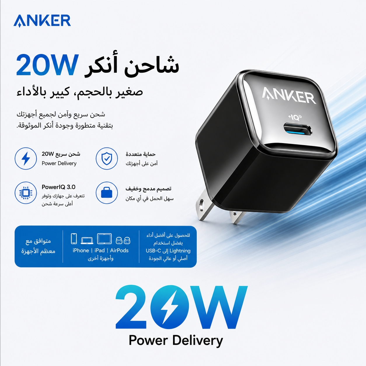 anker adapter 20w