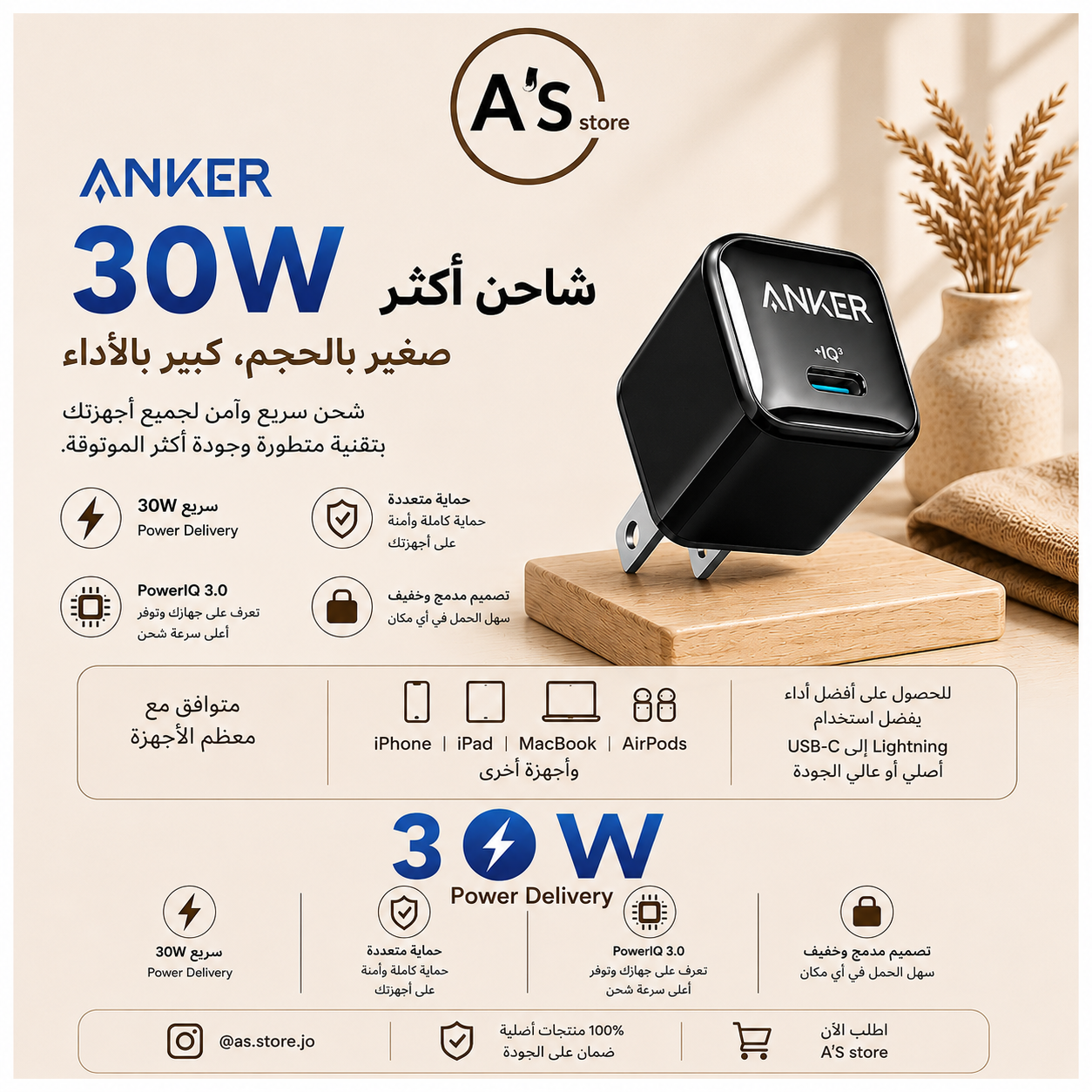 anker adapter 30w
