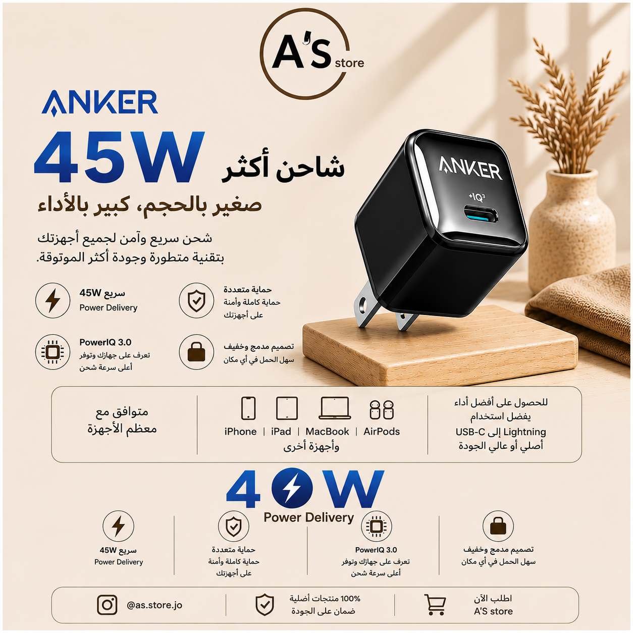anker adapter 45w