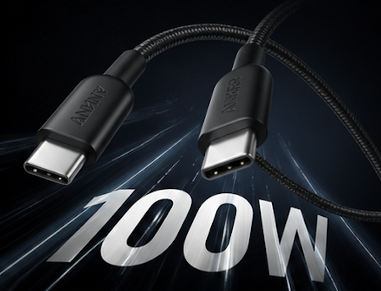 anker cable c-c 100w - وصلة شحن تايب سي من انكر تدعم١٠٠ واط