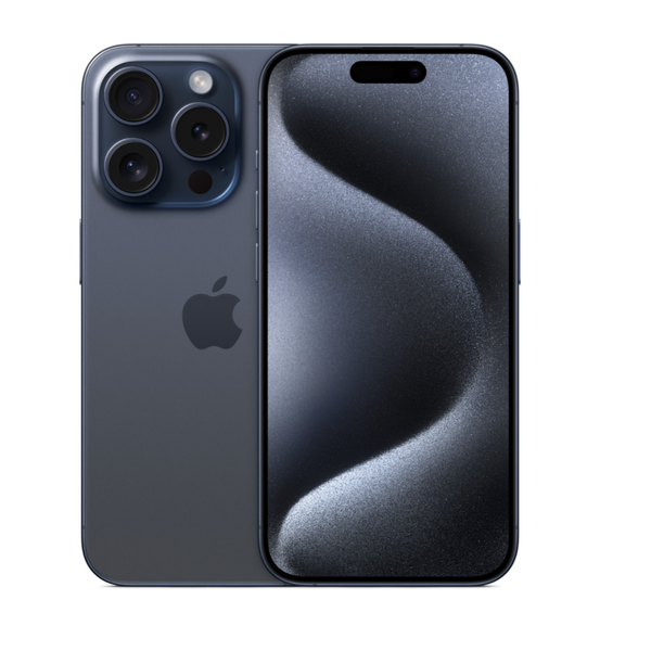 iPhone 15 Pro · 256GB · Blue Titanium · 90% - JFJ1C46T4D